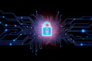 Protección digital futurista y segura