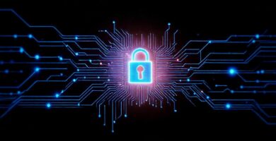 Protección digital futurista y segura