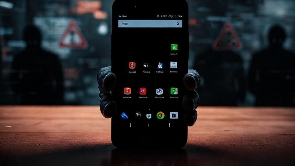 Un teléfono oscuro inspira desconfianza y alerta