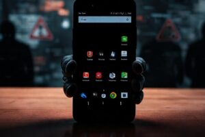 Un teléfono oscuro inspira desconfianza y alerta
