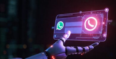 Interfaz digital futurista