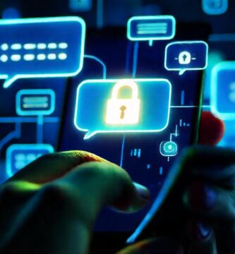 Seguridad digital en chat brillante