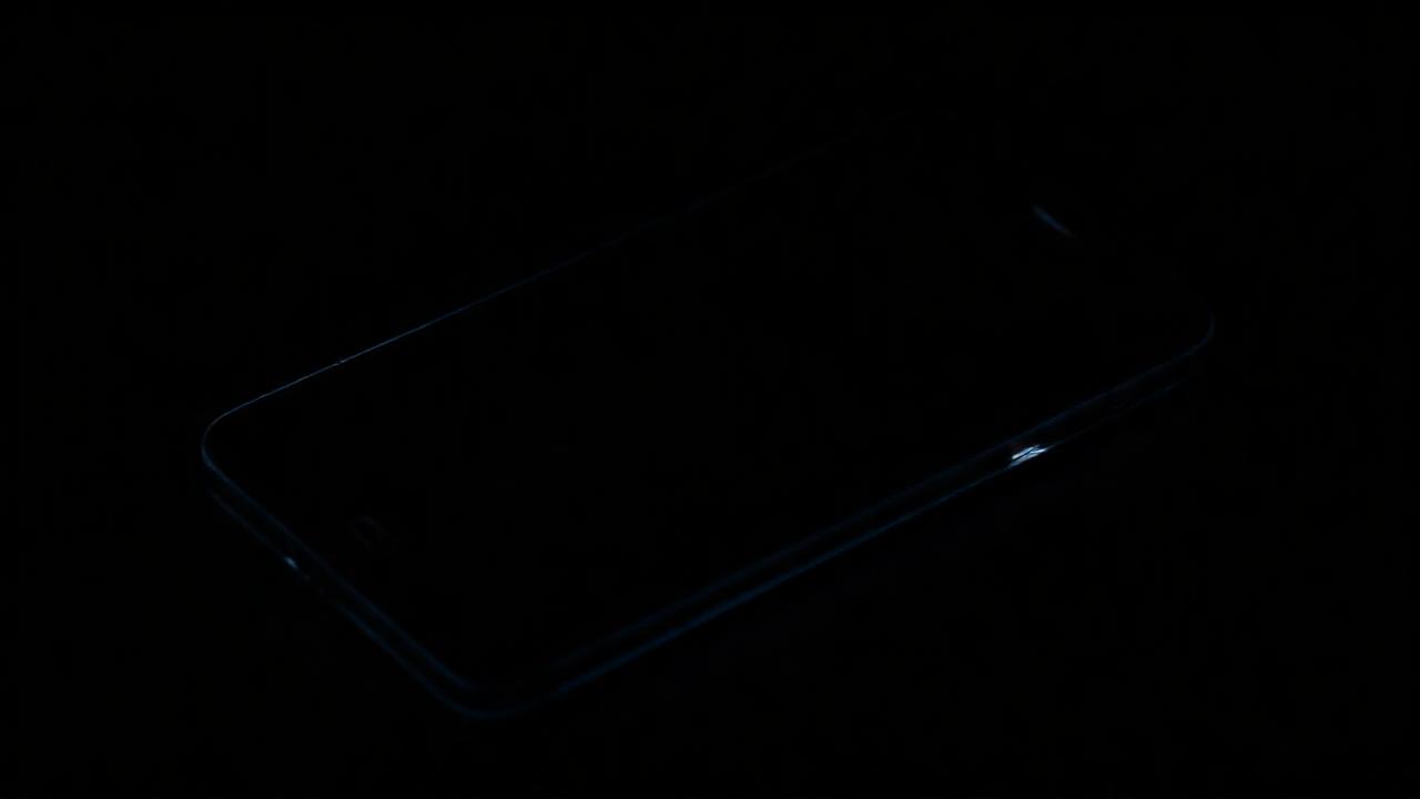Un teléfono Android oscuro, minimalista y técnico