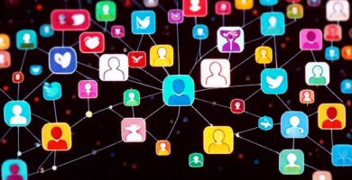 Redes sociales conectan y comparten digitalmente