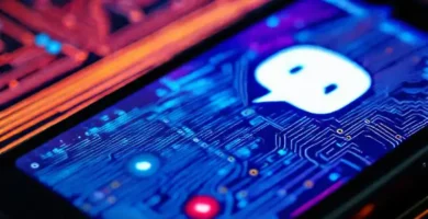 Un teléfono Android interactúa con voz