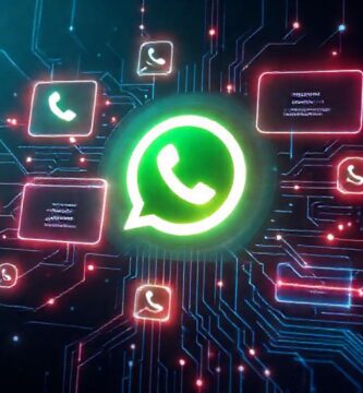 Interfaz digital futurista y vibrante