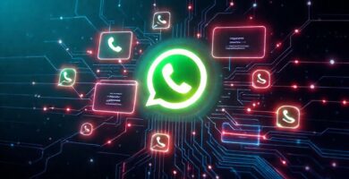Interfaz digital futurista y vibrante