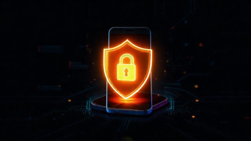 Un dispositivo Android protege con seguridad