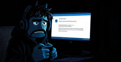 Un jugador frustrado enfrenta un PC obsoleto