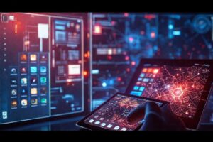 Interfaces futuristas y digitales se fusionan