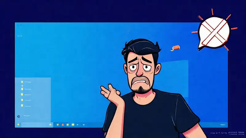 Un hombre frustrado ve Windows 11