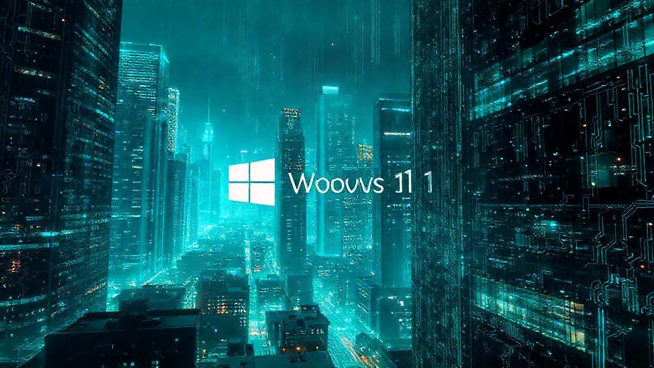 Ciudad futurista, luces y datos digitales