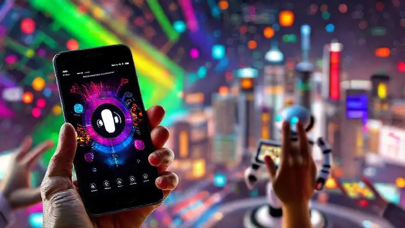 Smartphone futurista controla información digitalmente