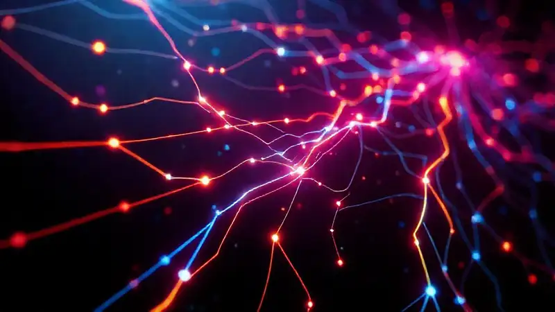 Redes neuronales abstractas brillan digitalmente