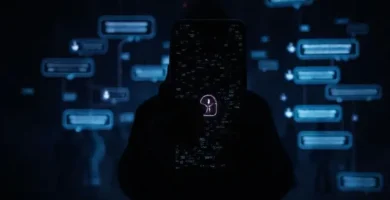 Una red digital oscura y misteriosa