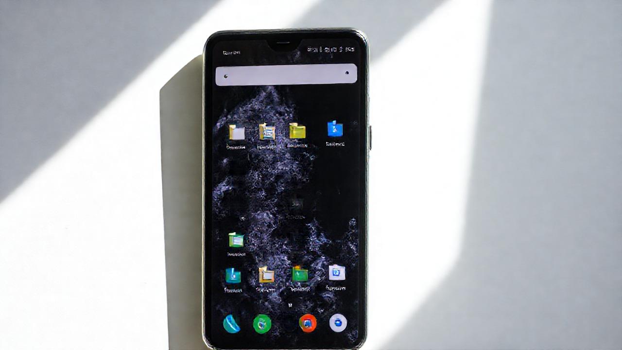 Un usuario feliz usa su teléfono limpio