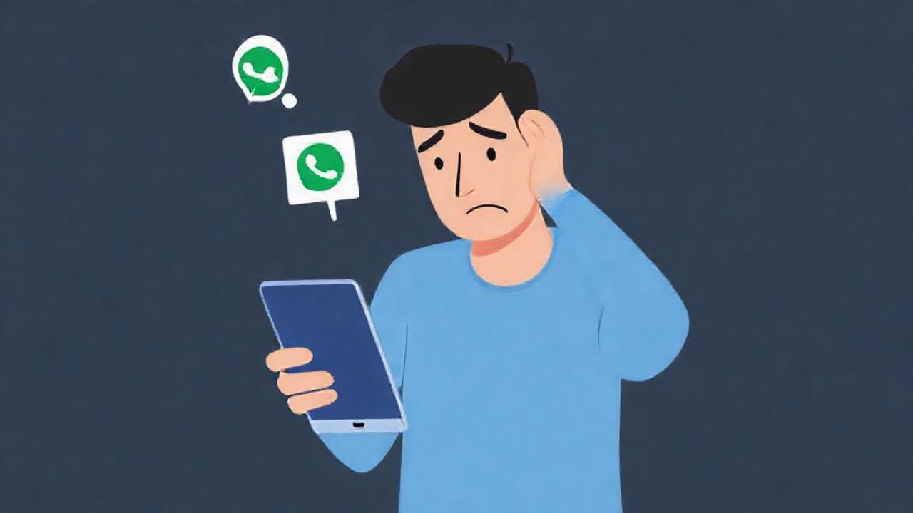 Un hombre frustrado resuelve un error