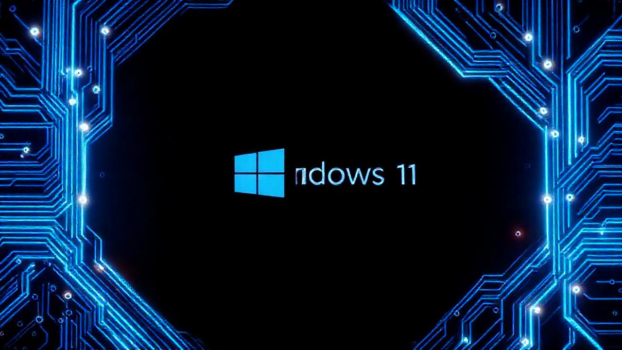 Circuito azul futurista, optimizado y brillante