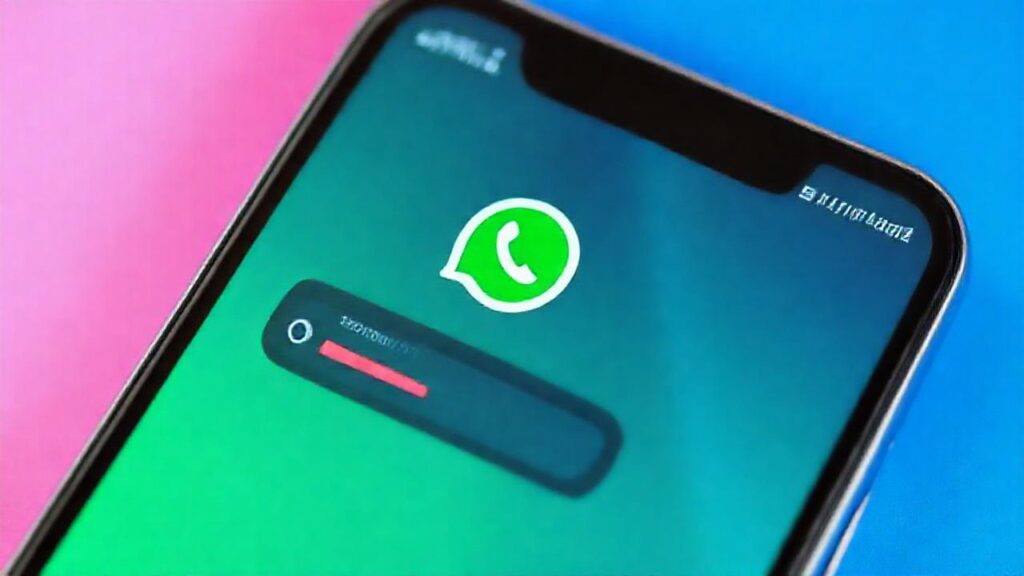 La pantalla del móvil muestra chat WhatsApp