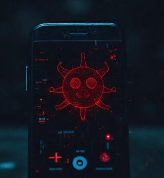 Pantalla oscura: virus rojo