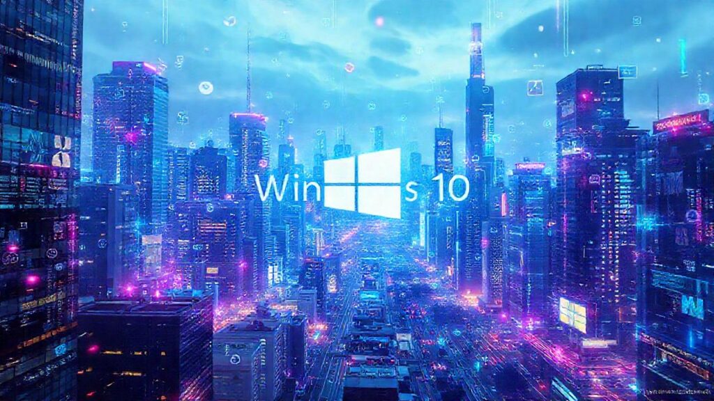 Ciudad futurista digitalmente vibrante y dinámica