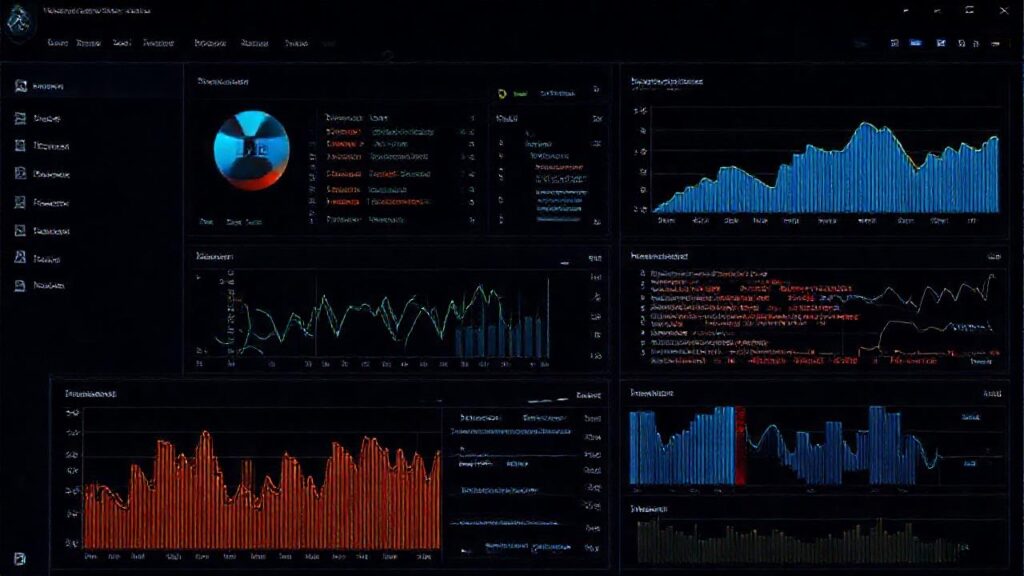 Una interfaz oscura muestra análisis visuales