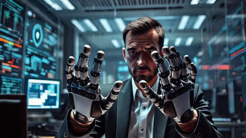 Un empleado preocupado en un futuro corporativo