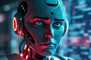 Un robot confuso interrumpe un cliente angustiado