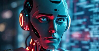 Un robot confuso interrumpe un cliente angustiado