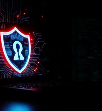 Protección digital: amenaza oscura y vibrante