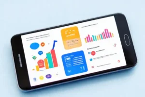 Un teléfono Android atractivo y moderno