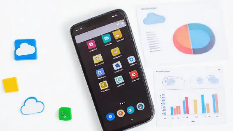 Un smartphone ofrece organización digital brillante