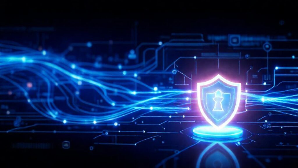 Interfaz digital futurista