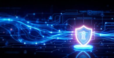 Interfaz digital futurista