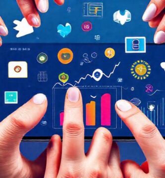 Datos de redes sociales modernos vibrantes