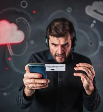 El hombre busca una solución técnica