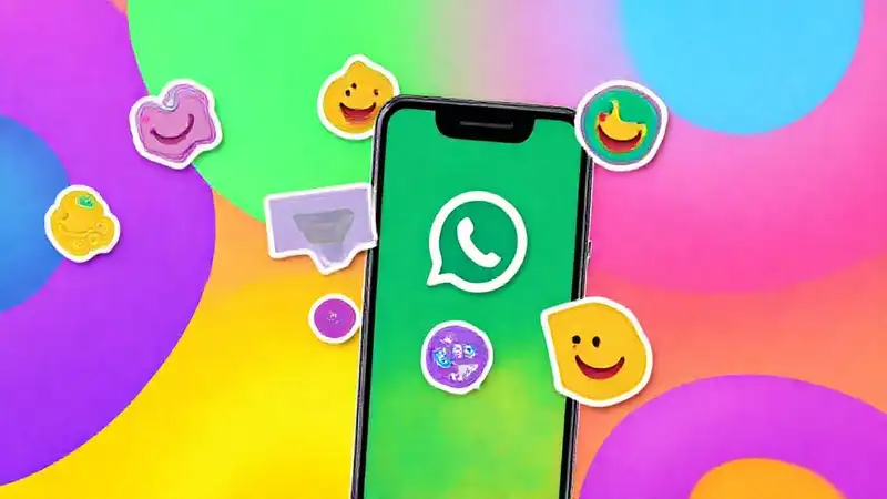 Pegatinas vibrantes decoran la pantalla de WhatsApp