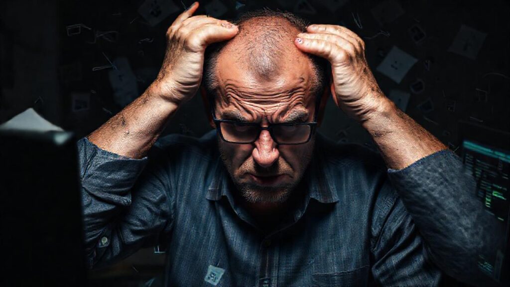 La computadora falla en crisis urgente