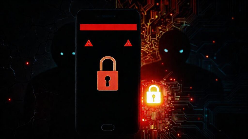 Un teléfono oscuro bloquea advertencias digitales