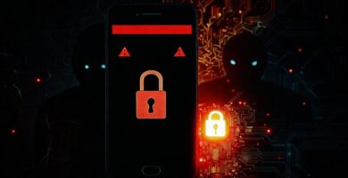 Un teléfono oscuro bloquea advertencias digitales