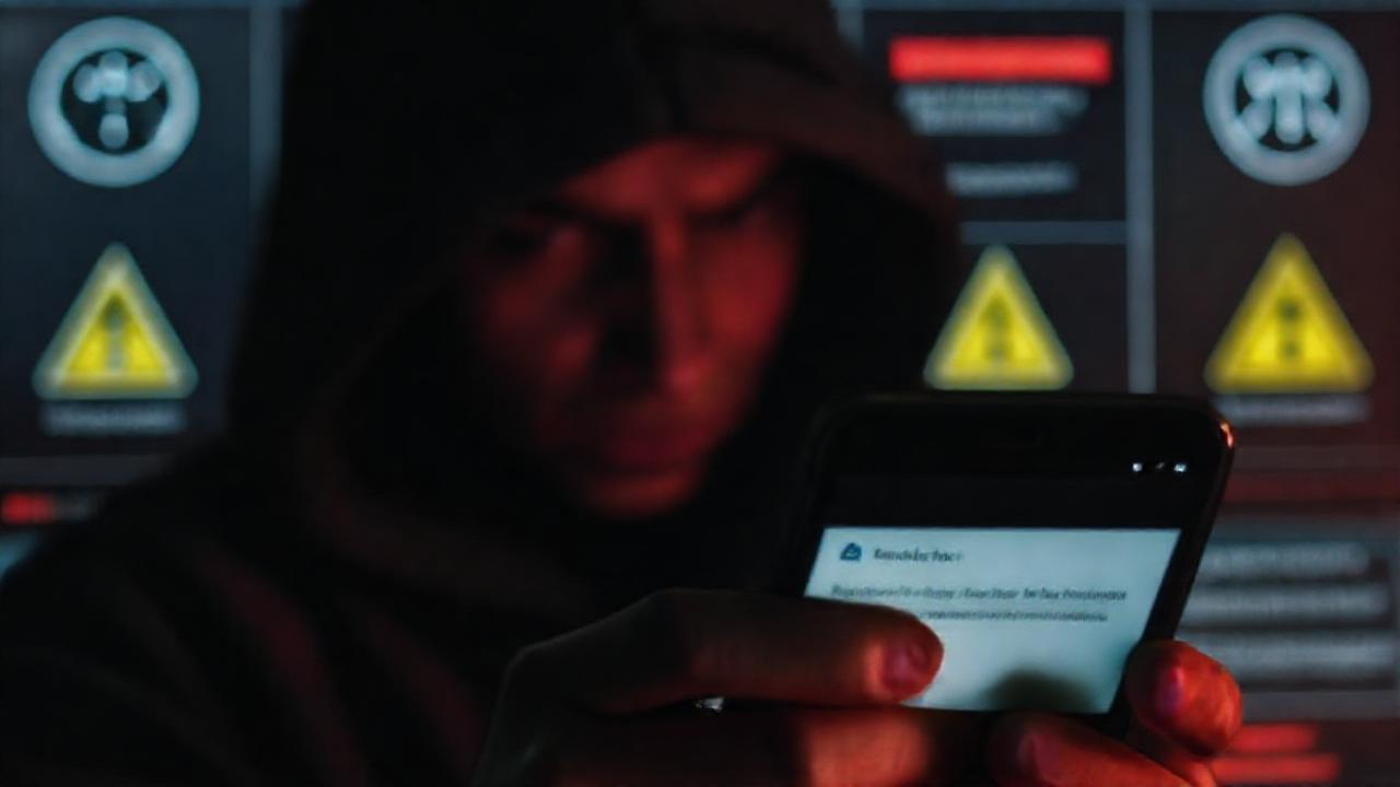 La notificación inquietante anuncia peligro digital