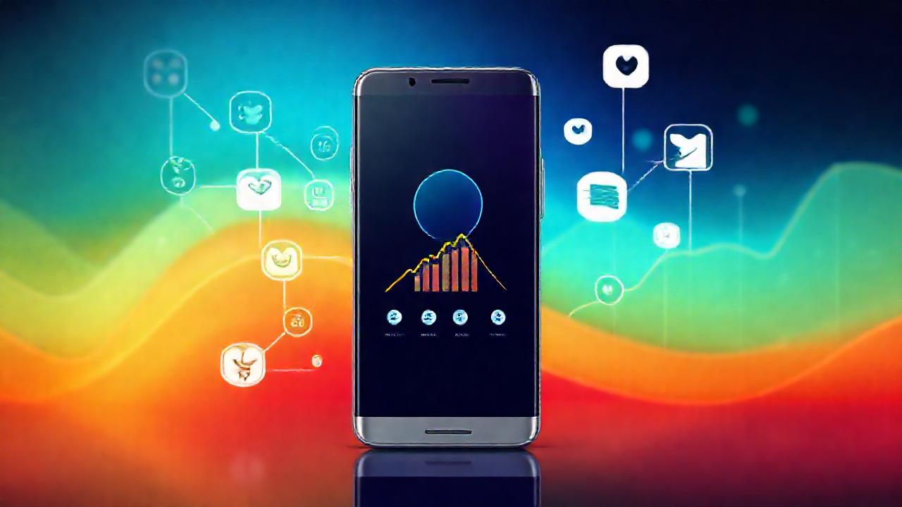 Teléfono moderno digital con diseño elegante