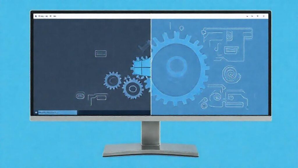 Windows 10 presenta un diagrama técnico limpio