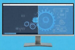 Windows 10 presenta un diagrama técnico limpio