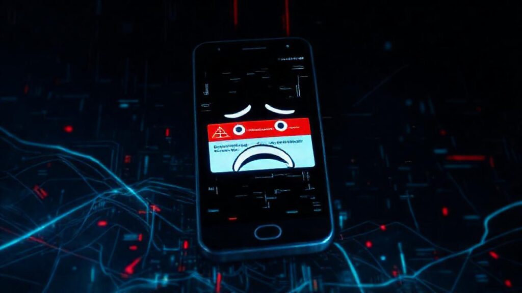 El teléfono Android falla con glitching