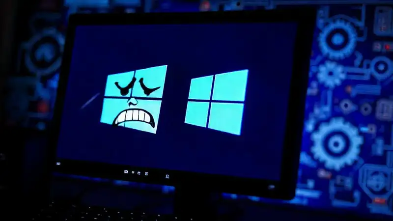 Problema técnico en la pantalla de Windows