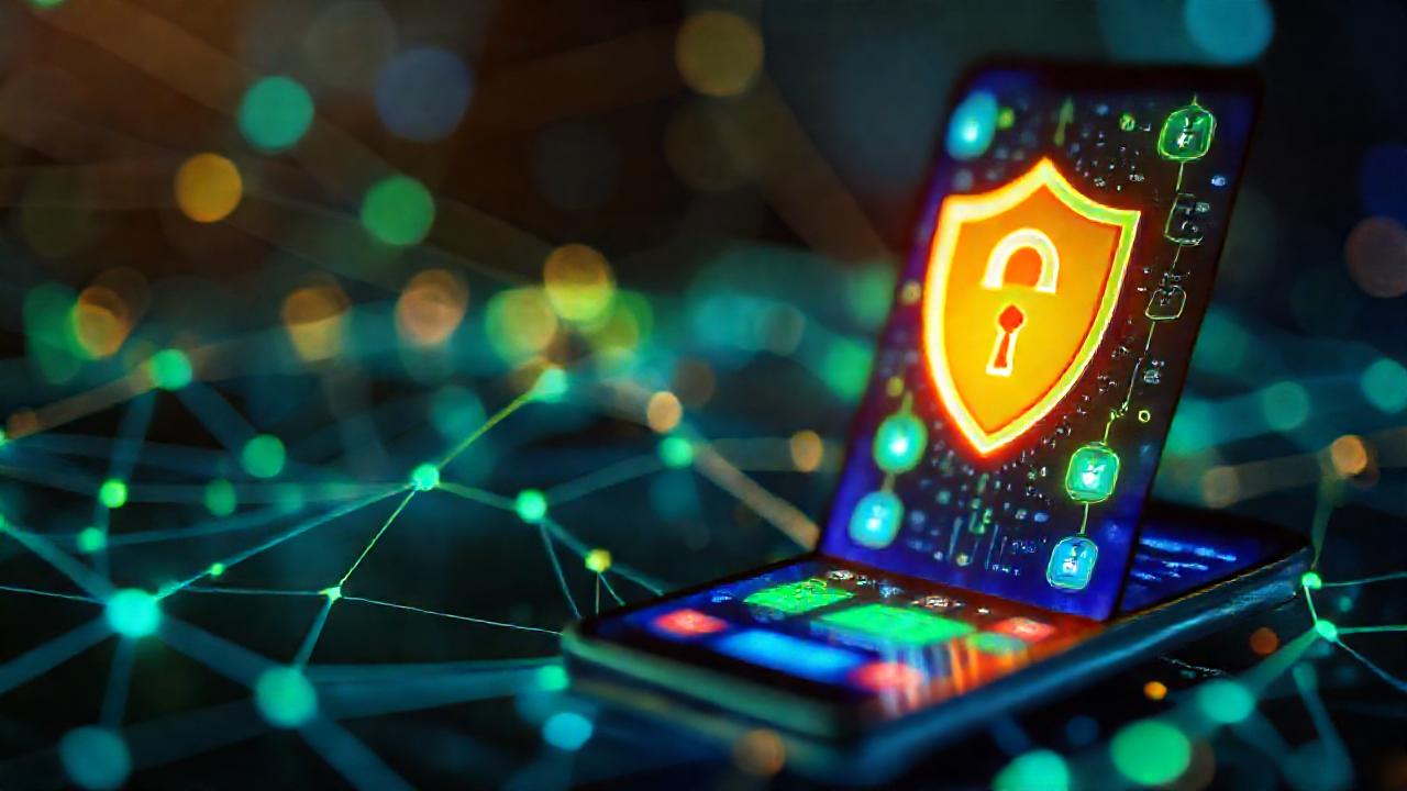 Privacidad digital futurista y serena