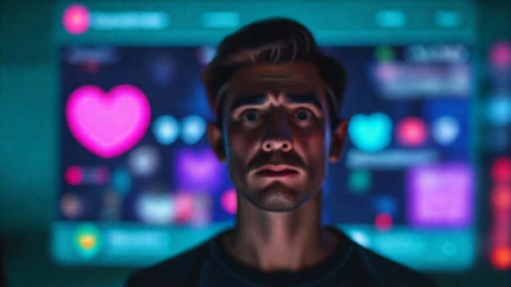 Interfaz social estilizada y confusa