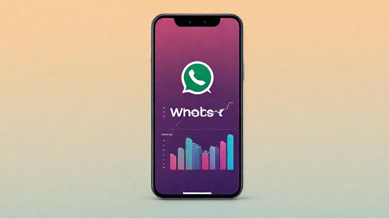 Un smartphone visualiza datos para negocios