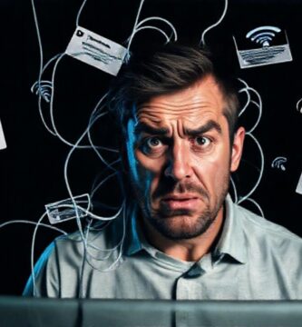 El hombre experimenta fallas digitales frustrantes